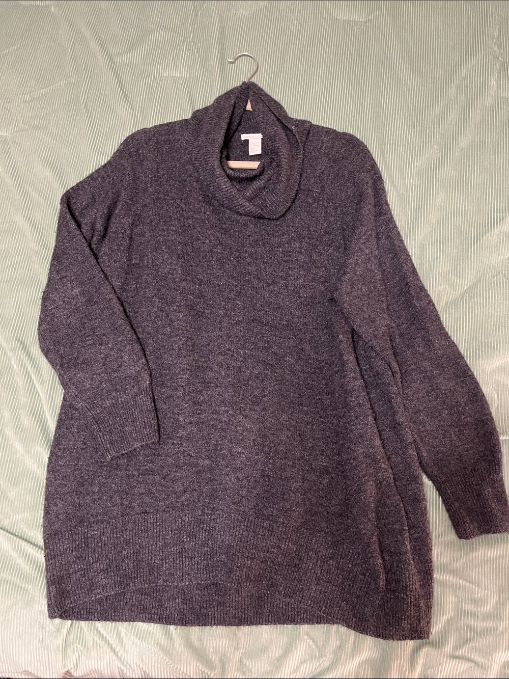 H&M Dark Charcoal Cowl Neck Sweater